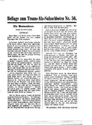 Traun-Alz-Salzachbote Dienstag 25. August 1874