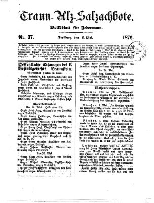 Traun-Alz-Salzachbote Montag 8. Mai 1876