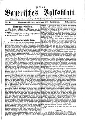 Neues bayerisches Volksblatt Mittwoch 5. Januar 1876