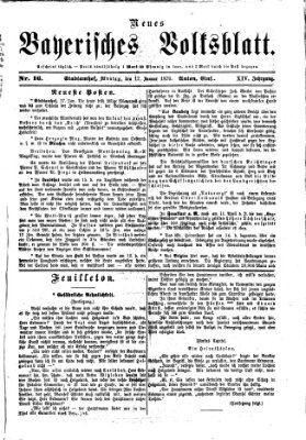 Neues bayerisches Volksblatt Montag 17. Januar 1876