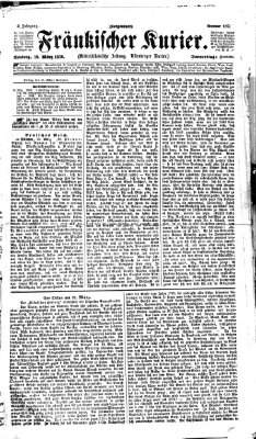 Fränkischer Kurier Donnerstag 16. März 1876