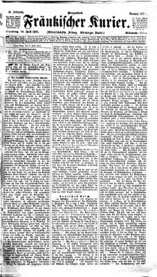 Fränkischer Kurier Mittwoch 19. Juli 1876