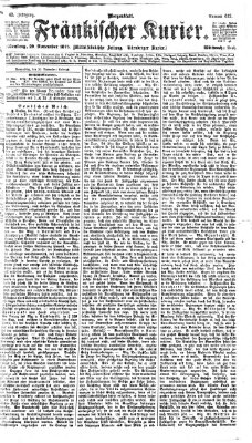 Fränkischer Kurier Mittwoch 29. November 1876