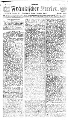 Fränkischer Kurier Montag 4. Dezember 1876