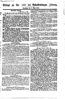 Aschaffenburger Zeitung Samstag 6. Mai 1876