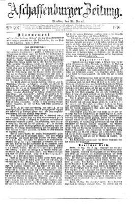 Aschaffenburger Zeitung Dienstag 29. August 1876