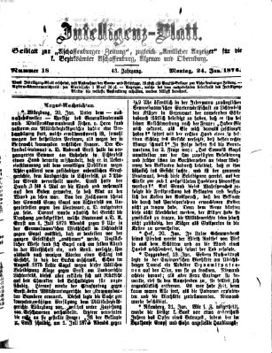 Aschaffenburger Zeitung Montag 24. Januar 1876