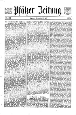 Pfälzer Zeitung Freitag 28. Juli 1876