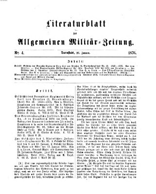 Allgemeine Militär-Zeitung Mittwoch 26. Januar 1876