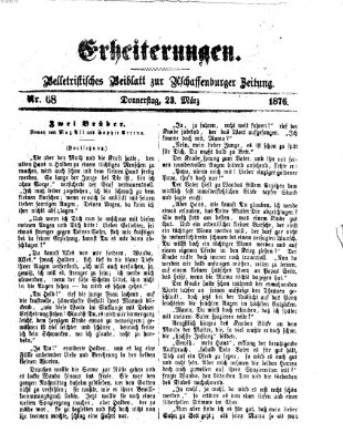 Erheiterungen (Aschaffenburger Zeitung) Donnerstag 23. März 1876