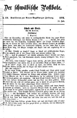 Der schwäbische Postbote (Neue Augsburger Zeitung) Mittwoch 19. Juli 1876