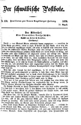 Der schwäbische Postbote (Neue Augsburger Zeitung) Dienstag 29. August 1876
