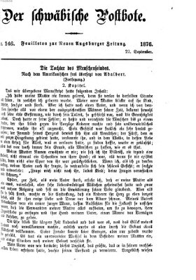 Der schwäbische Postbote (Neue Augsburger Zeitung) Freitag 22. September 1876