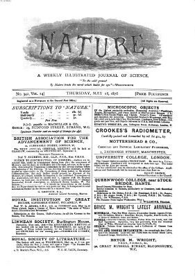 Nature Donnerstag 18. Mai 1876