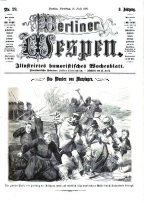 Berliner Wespen Freitag 21. Juli 1876