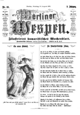 Berliner Wespen Freitag 18. August 1876