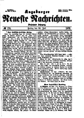 Augsburger neueste Nachrichten Freitag 28. Juli 1876
