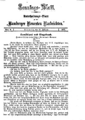 Bamberger neueste Nachrichten Sonntag 28. Februar 1875