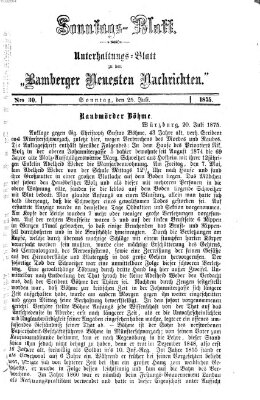 Bamberger neueste Nachrichten Sonntag 25. Juli 1875