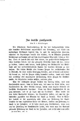 Im neuen Reich Freitag 1. September 1876