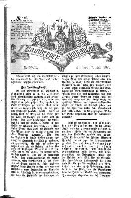 Bamberger Volksblatt Mittwoch 7. Juli 1875