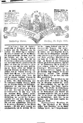 Bamberger Volksblatt Dienstag 28. Dezember 1875