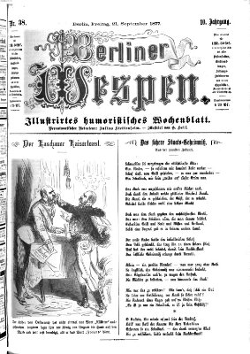 Berliner Wespen Freitag 21. September 1877