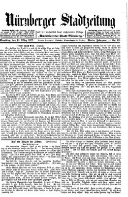 Nürnberger Stadtzeitung (Nürnberger Abendzeitung) Samstag 10. März 1877