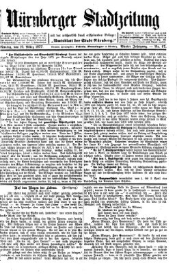 Nürnberger Stadtzeitung (Nürnberger Abendzeitung) Montag 19. März 1877