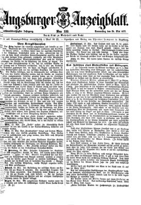 Augsburger Anzeigeblatt Donnerstag 24. Mai 1877