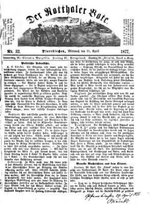 Rottaler Bote Mittwoch 25. April 1877