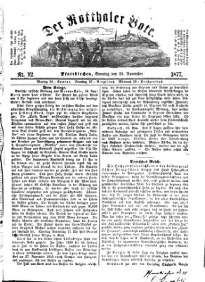 Rottaler Bote Sonntag 25. November 1877