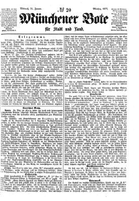 Münchener Bote für Stadt und Land Mittwoch 24. Januar 1877
