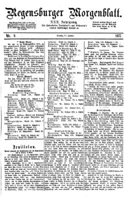 Regensburger Morgenblatt Samstag 13. Januar 1877