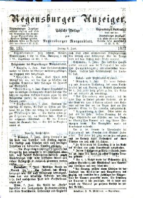 Regensburger Anzeiger Freitag 8. Juni 1877