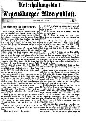 Regensburger Morgenblatt Sonntag 28. Januar 1877