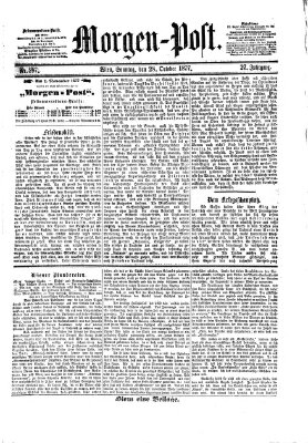 Morgenpost Sonntag 28. Oktober 1877