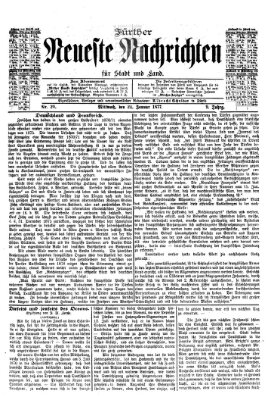 Fürther neueste Nachrichten für Stadt und Land (Fürther Abendzeitung) Mittwoch 24. Januar 1877