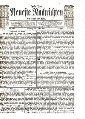 Fürther neueste Nachrichten für Stadt und Land (Fürther Abendzeitung) Samstag 5. Mai 1877