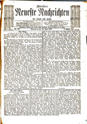 Fürther neueste Nachrichten für Stadt und Land (Fürther Abendzeitung) Donnerstag 28. Juni 1877
