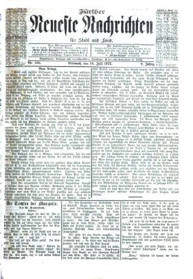 Fürther neueste Nachrichten für Stadt und Land (Fürther Abendzeitung) Mittwoch 18. Juli 1877