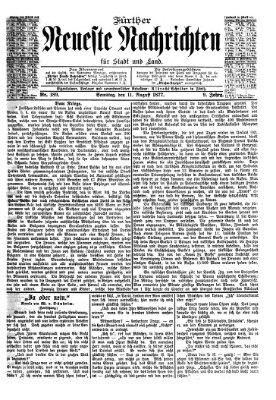 Fürther neueste Nachrichten für Stadt und Land (Fürther Abendzeitung) Samstag 11. August 1877