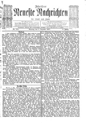 Fürther neueste Nachrichten für Stadt und Land (Fürther Abendzeitung) Sonntag 9. Dezember 1877