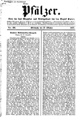 Pfälzer Mittwoch 17. Oktober 1877