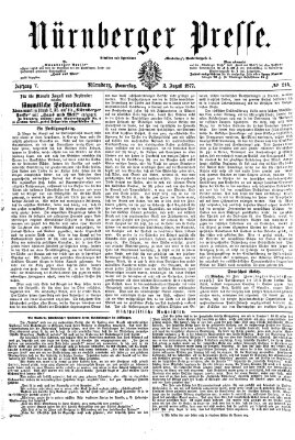 Nürnberger Presse Donnerstag 2. August 1877