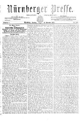 Nürnberger Presse Sonntag 25. November 1877