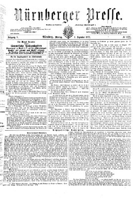 Nürnberger Presse Montag 3. Dezember 1877