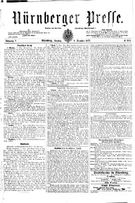 Nürnberger Presse Sonntag 9. Dezember 1877