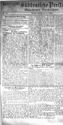 Süddeutsche Presse und Münchener Nachrichten (Süddeutsche Presse) Sonntag 28. Oktober 1877