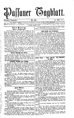 Passauer Tagblatt Dienstag 29. Mai 1877